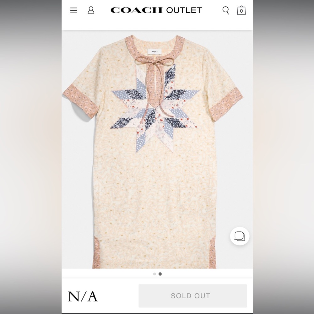 COACH x KEITH HARING Linen with Sequins Shift Dress